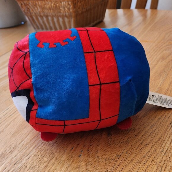 Disney Tsum Tsum Marvel Spiderman Fat Plushie Stuffed Animal Toy - Picture 8 of 12